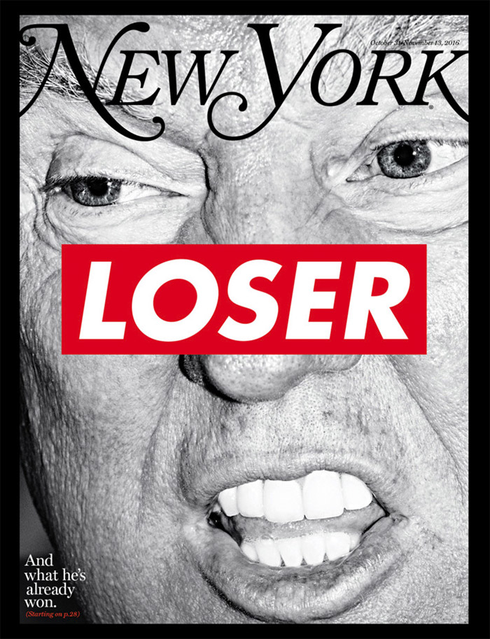 Barbara Kruger Election Issue Cover of New York Magazine
